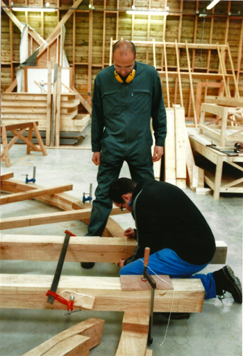 L’assemblage des différentes pièces exige une extrême précision. (Photo Thierry Georges Leprévost © Patrimoine Normand)