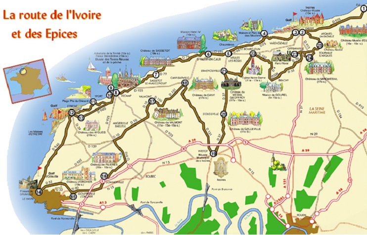 La route de l'ivoire et des épices