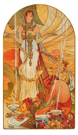 Salammbô, affiche réalisée par Alfons Mucha en 1896. (DR)