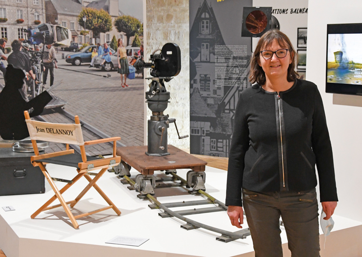 Sandrine Berthelot, co-commissaire de l`exposition. (Photo Rodolphe Corbin  Patrimoine Normand).