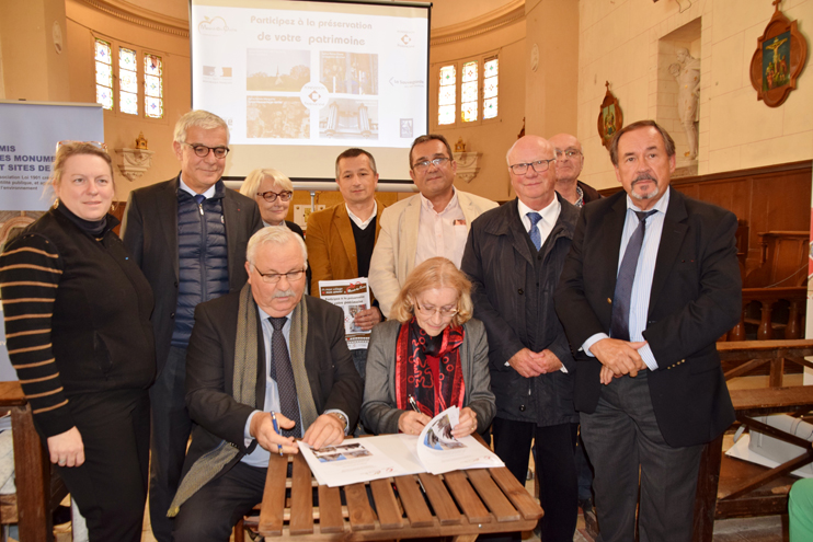 Signature de la convention entre la commune et la Fondation du patrimoine