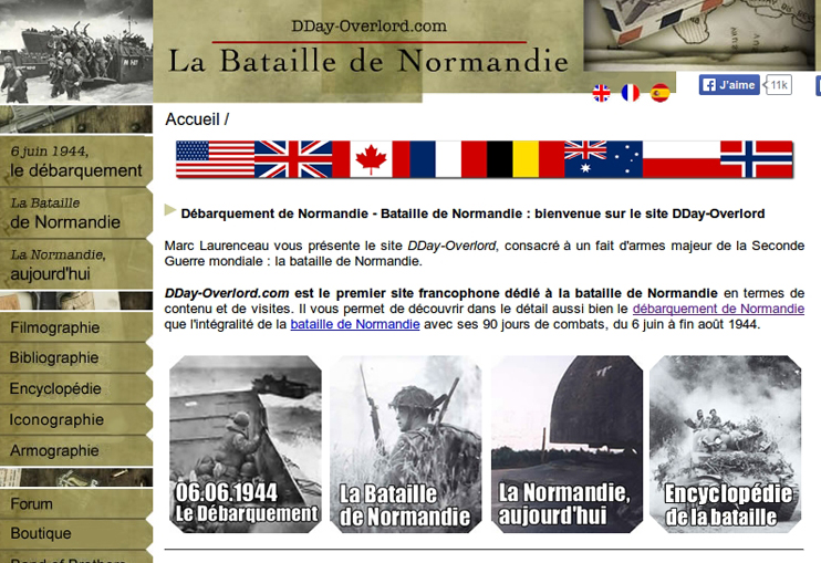 Débarquement et bataille de Normandie sur la toile