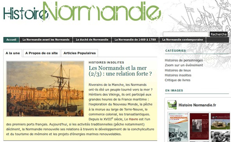 Histoire normande sur la toile