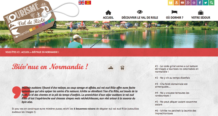 Site internet en normand : une première !