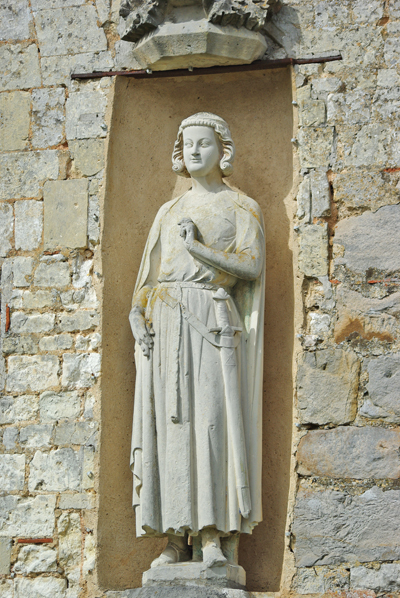 Plus ancienne statue représentant Guillaume le Conquérant. Église de Saint-Victor-l'Abbaye, en Seine-Maritime (© Stéphane Wiliiam Gondoin)