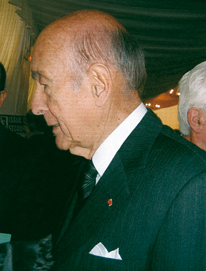 Valéry Giscard d’Estaing au château de Tocqueville le 30 novembre 2006 (© Jeannine Bavay)