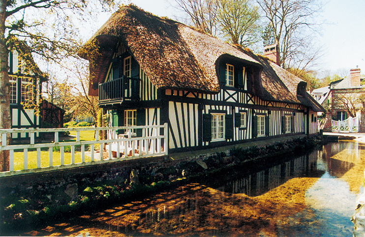 Drapeau normand : Veules-les-Roses : Seine-Maritime : Normandie 