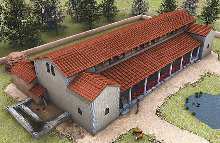 Elbeuf : restitution de la villa gallo-romaine du Buquet
